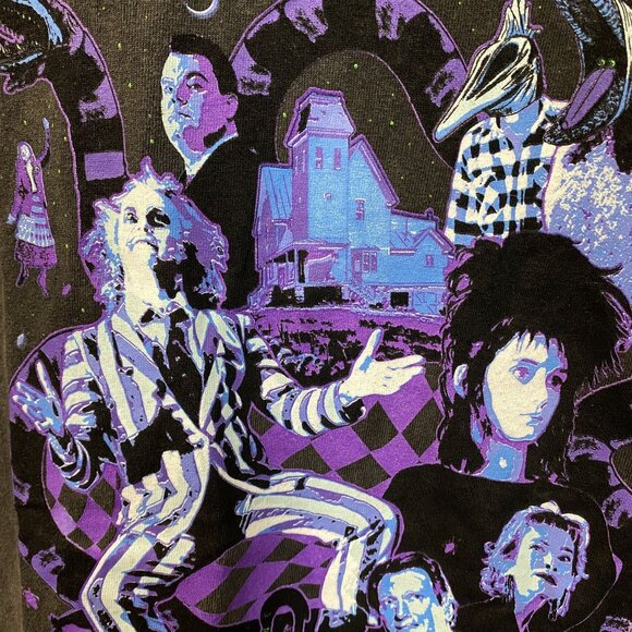 Beetlejuice Collage Illustration Graphic Design T-Shirt XL - Picture 4 of 4